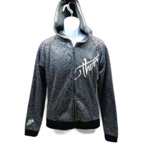 Thor Youth Fleeced Lined Graphic Kangaroo Jogger/Hoodie Front Zip-Up XL.